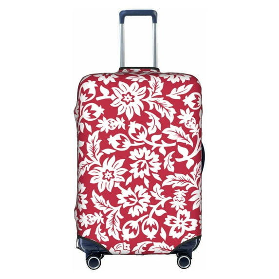 Kll Red Flowers Luggage Cover Suitcase Cover Suitcase Protector-Medium