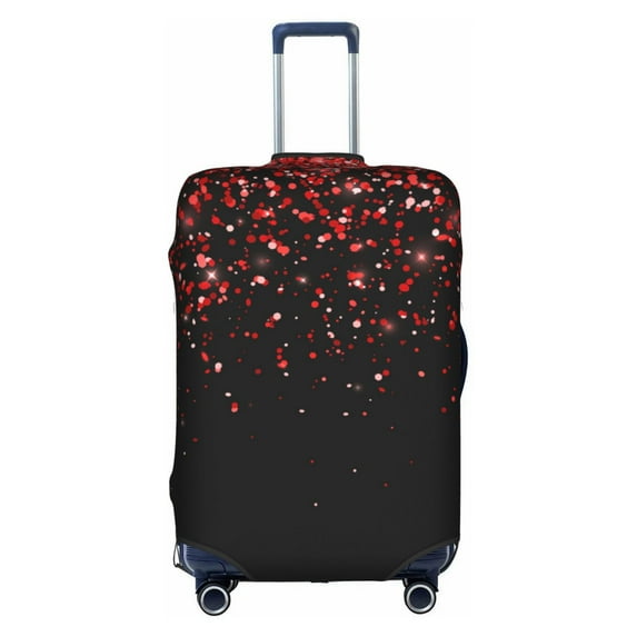 Kll Red Glitter1 Luggage Cover Suitcase Cover Suitcase Protector-X-Large
