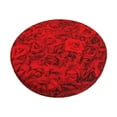 thumbnail image 1 of Kll Red Rose Round Bar Chair Cushion Cover 13 Inch,Bar Stool Protector With Elastic, Soft Washable, 1 of 7