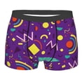 thumbnail image 1 of Kll Retro 80s Style Men'S Cotton Boxer Briefs Underwear-Small, 1 of 9
