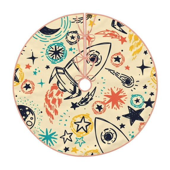 Kll Rockets Christmas Tree Skirt 48",Party Decorations Farmhouse For Christmas Decorations Holiday Party