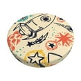 thumbnail image 1 of Kll Rockets Round Bar Chair Cushion Cover 13 Inch,Bar Stool Protector With Elastic, Soft Washable, 1 of 7