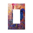thumbnail image 1 of Kll Rooster Oil Painting Wall Plate,Gloss Finish,Standard Size 1 - 5" X 3", Polycarbonate Thermoplastic,Electric Receptacle Plug Covers, 1 of 8