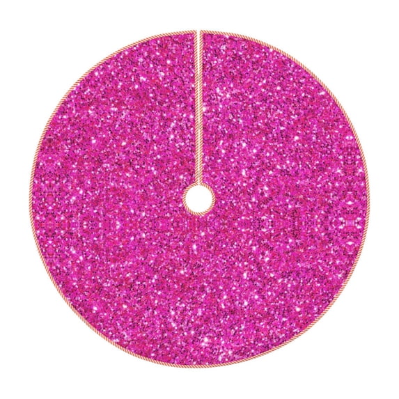 Kll Rose Red Glitter Christmas Tree Skirt 36",Party Decorations Farmhouse For Christmas Decorations Holiday Party