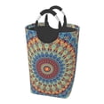 thumbnail image 1 of Kll Round Mandala Laundry Hamper,Large Canvas Fabric Lightweight Storage Basket Toy Organizer Dirty Clothes Collapsible Waterproof For College Dorms,Children Bedroom,Bathroom, 1 of 6