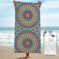 thumbnail image 1 of Kll Round Mandala Microfiber Beach Towel Fast Drying,Extra Large 27.5"X55" Sand Free Beach Towel Super Lightweight Towels For Swimming Pool,Camping,Picnic,Yoga Gym Sports, 1 of 8