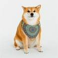 thumbnail image 1 of Kll Round Mandala1 Dog Bandanas,Triangle Reversible Pet Scarf For Small Medium Large And Extra Large Dogs-Medium, 1 of 8
