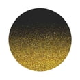 thumbnail image 1 of Kll Round Shape Drink Coasters Set Of 4,Pu Leather Absorbent Coasters Set Decorative Coffee Cup Coasters Housewarming Gift For Home Decor-Gold Glitter Gradient, 1 of 9