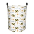 thumbnail image 1 of Kll Sea Turtle Basking In The Sun Waterproof Foldable Laundry Hamper Bucket With Handles For Storage Bin,Kids Room,Home Organizer (Small), 1 of 8