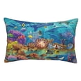 thumbnail image 1 of Kll Sea World Pillow Covers Envelope Closure,Super Soft And Cozy Fuzzy Fleece Pillow Case Cover 16"X24", 1 of 9