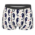 thumbnail image 1 of Kll Seahorses And Hearts Men'S Cotton Boxer Briefs Underwear-X-Large, 1 of 9