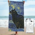 thumbnail image 1 of Kll Shambhala Cat In Van Gogh Impressionist Microfiber Beach Towel Fast Drying,Extra Large 31.5"X63" Sand Free Beach Towel Super Lightweight Towels, 1 of 1