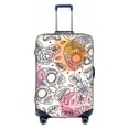 thumbnail image 1 of Kll Skull And Flowers Luggage Cover Suitcase Cover Suitcase Protector-Large, 1 of 8