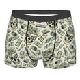 thumbnail image 1 of Kll Skull With Cash Men'S Cotton Boxer Briefs Underwear-Large, 1 of 9
