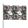 thumbnail image 1 of Kll Skulls Roses Flag 4x6 Ft Parade Party Flag Outdoor Flag Decorative Flag Banner Flags Garden Flag Home House Flags, 1 of 7