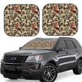 thumbnail image 1 of Kll Skulls1 Windshield Sun Shade 2-Piece Foldable Car Front Window Sunshade For Most Sedans Suv Truck - Auto Sun Blocker Visor Protector Blocks Max Uv Rays - Large, 1 of 7