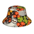 thumbnail image 1 of Kll Sloth On The Branch Bucket Hat For Women Men Packable Travel Beach Sun Hat Outdoor Rave Accessories Reflective Fisherman Cap, 1 of 9