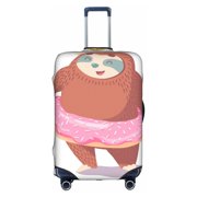 Kll Sloth With Donuts1 Luggage Cover Suitcase Cover Suitcase Protector-Small