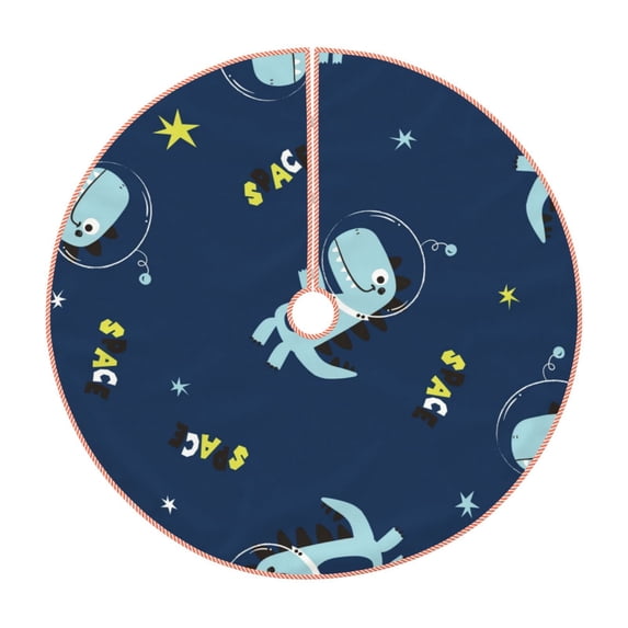 Kll Space Dinosaur Christmas Tree Skirt 30",Party Decorations Farmhouse For Christmas Decorations Holiday Party