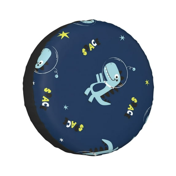Kll Space Dinosaur Tire Cover,Universal Wheel Tire Cover For Trailer, Rv, Suv, Truck,Camper And Many Vehicle,(14 Inch)