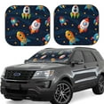 thumbnail image 1 of Kll Spaceships And Stars Windshield Sun Shade 2-Piece Foldable Car Front Window Sunshade For Most Sedans Suv Truck - Auto Sun Blocker Visor Protector Blocks Max Uv Rays - Large, 1 of 7