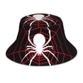 thumbnail image 1 of Kll Spider On The Web Bucket Hat for Women Men Packable Travel Beach Sun Hat Outdoor Rave Accessories Reflective Fisherman Cap, 1 of 6