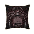 thumbnail image 1 of Kll Spider With Skull Decorative Throw Pillow Covers Velvet Soft For Couch Sofa Bedroom Living Room Outdoor -20"X20", 1 of 8
