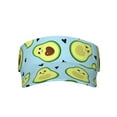 thumbnail image 1 of Kll Sport Sun Visor Hats Ball Caps Empty Top Baseball Sun Cap For Men Women-Avocado And Hearts, 1 of 8