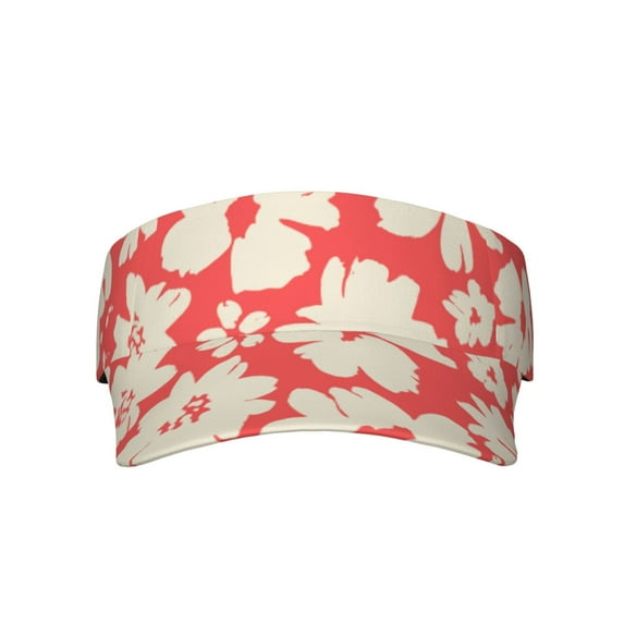 Kll Sport Sun Visor Hats Ball Caps Empty Top Baseball Sun Cap For Men Women-Beige Flowers