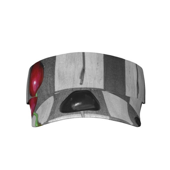 Kll Sport Sun Visor Hats Ball Caps Empty Top Baseball Sun Cap For Men Women-Cherries Laid