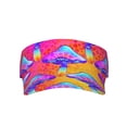 thumbnail image 1 of Kll Sport Sun Visor Hats Ball Caps Empty Top Baseball Sun Cap For Men Women-Magic Mushrooms, 1 of 8