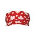 thumbnail image 1 of Kll Sport Sun Visor Hats Ball Caps Empty Top Baseball Sun Cap For Men Women-Maple Leaves, 1 of 8