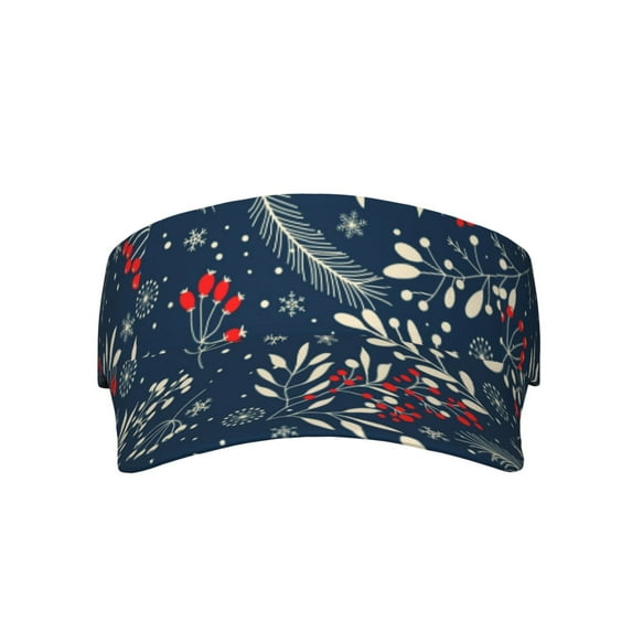 Kll Sport Sun Visor Hats Ball Caps Empty Top Baseball Sun Cap For Men Women-Merry Christmas Winter