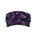thumbnail image 1 of Kll Sport Sun Visor Hats Ball Caps Empty Top Baseball Sun Cap For Men Women-Purple Butterfly, 1 of 8