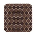 thumbnail image 1 of Kll Square Drink Coasters Set Of 4,Pu Leather Absorbent Coasters Set Decorative Coffee Cup Coasters Housewarming Gift For Home Decor-Brown Gold Grid, 1 of 9