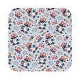 thumbnail image 1 of Kll Square Drink Coasters Set Of 4,Pu Leather Absorbent Coasters Set Decorative Coffee Cup Coasters Housewarming Gift For Home Decor-I Love Usa, 1 of 9