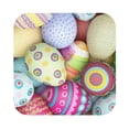thumbnail image 1 of Kll Square Drink Coasters Set Of 4,Pu Leather Absorbent Coasters Set Decorative Coffee Cup Coasters Housewarming Gift For Home Decor-Colorful Easter Eggs, 1 of 1