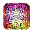 thumbnail image 1 of Kll Square Drink Coasters Set Of 4,Pu Leather Absorbent Coasters Set Decorative Coffee Cup Coasters Housewarming Gift For Home Decor-Colorful Tie Dye Stained Glass 3, 1 of 9