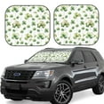 thumbnail image 1 of Kll St Patrick'S Day3 Windshield Sun Shade 2-Piece Foldable Car Front Window Sunshade For Most Sedans Suv Truck - Auto Sun Blocker Visor Protector Blocks Max Uv Rays - Medium, 1 of 7