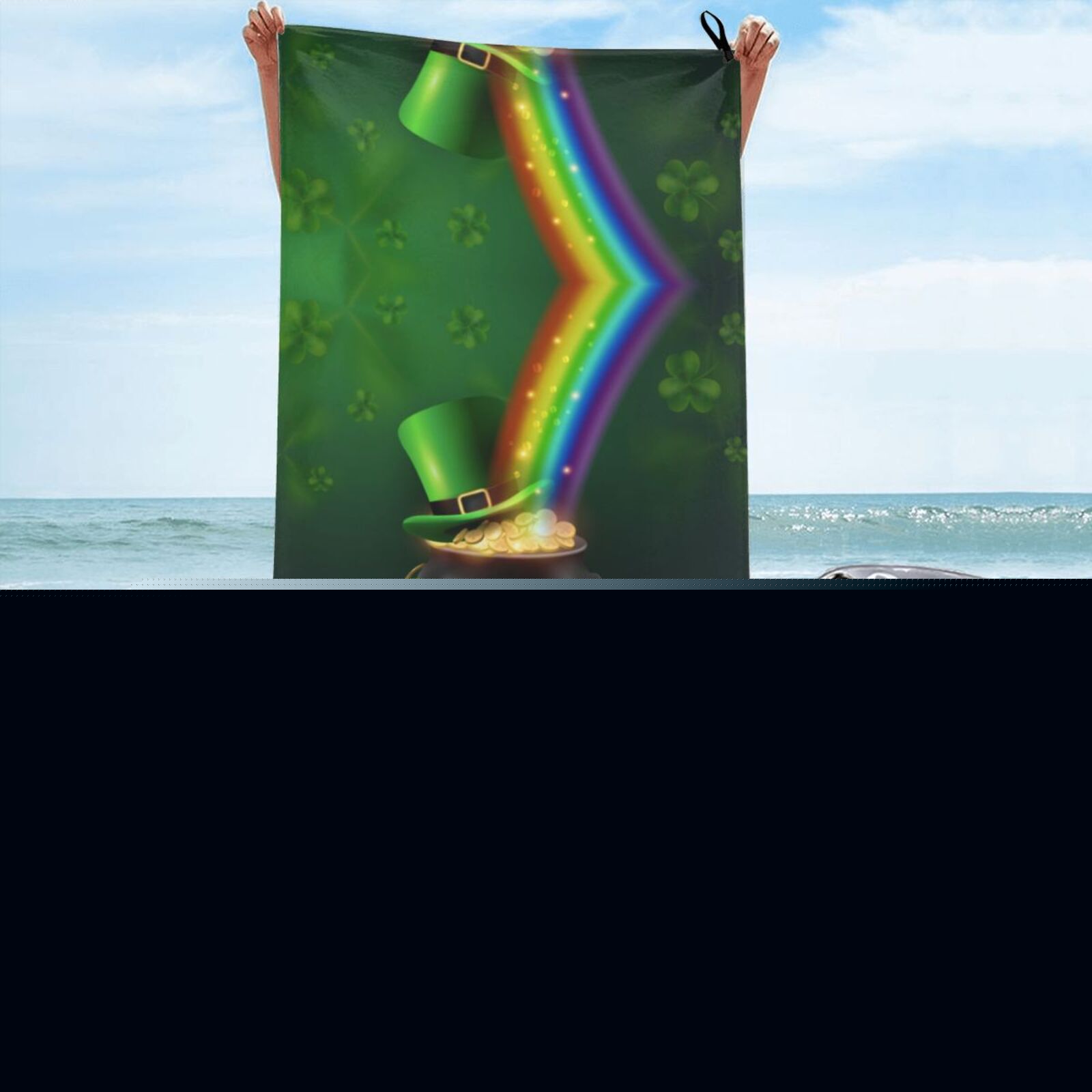 Kll St. Patrick'S Day4 Microfiber Beach Towel Fast Drying,Extra Large 31.5"X63" Sand Free Beach Towel Super Lightweight Towels For Swimming Pool,Camping,Picnic,Yoga Gym Sports