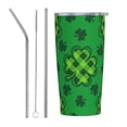 thumbnail image 1 of Kll St Patrick'S Day5 Stainless Steel Vacuum Insulated Coffee Cup 20 Oz Insulated Travel Mug Water Cup With Leak-Proof Straw Lid & Flip Lid,1 Metal Straws,1 Cleaning Brush, 1 of 8