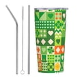 thumbnail image 1 of Kll St Patrick'S Day6 Stainless Steel Vacuum Insulated Coffee Cup 20 Oz Insulated Travel Mug Water Cup With Leak-Proof Straw Lid & Flip Lid,1 Metal Straws,1 Cleaning Brush, 1 of 8