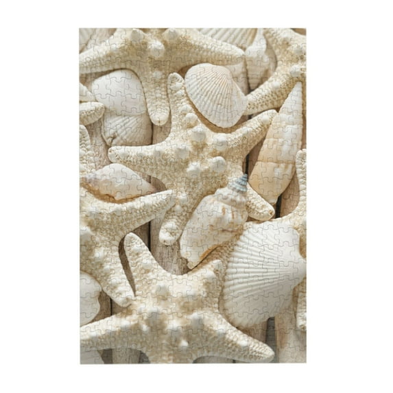 Kll Starfish And Sea Shells - 300 Piece Jigsaw Puzzle For Adult And Teenagers Family Educational Game Toys 300pcs
