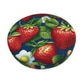 thumbnail image 1 of Kll Strawberry2 Round Bar Chair Cushion Cover 13 Inch,Bar Stool Protector With Elastic, Soft Washable, 1 of 7
