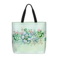 thumbnail image 1 of Kll Succulent Pattern Aesthetic Tote Bag For Women Beach Bag Shopping Bags Shoulder Bag Reusable Grocery Bags, 1 of 1