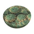 thumbnail image 1 of Kll Succulents Round Bar Chair Cushion Cover 13 Inch,Bar Stool Protector With Elastic, Soft Washable, 1 of 7