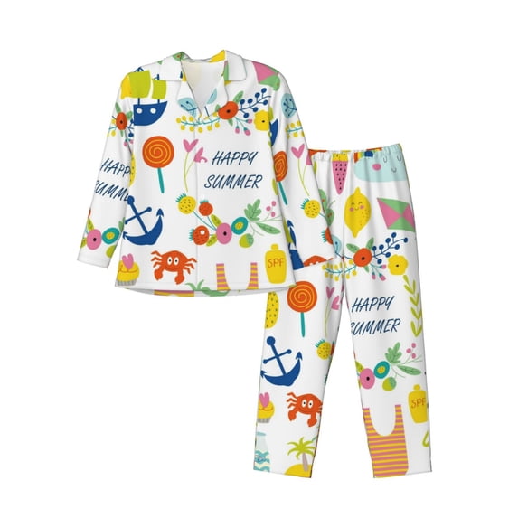 Kll Summer Animal Sleepwear Mens Flannel Pajamas,Long Cotton Pj Set