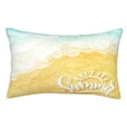 thumbnail image 1 of Kll Summer Beach Pillow Covers Envelope Closure,Super Soft And Cozy Fuzzy Fleece Pillow Case Cover 16"X24", 1 of 9
