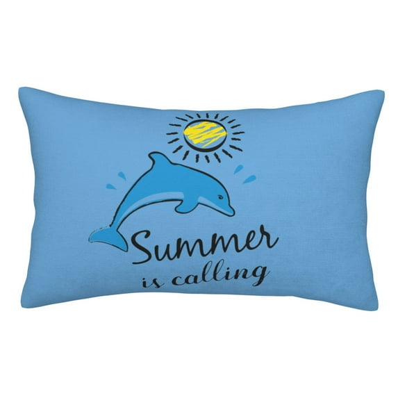 Kll Summer Is Calling Pillow Covers Envelope Closure,Super Soft And Cozy Fuzzy Fleece Pillow Case Cover 20"X30"