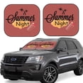 thumbnail image 1 of Kll Summer Night Windshield Sun Shade 2-Piece Foldable Car Front Window Sunshade For Most Sedans Suv Truck - Auto Sun Blocker Visor Protector Blocks Max Uv Rays - Small, 1 of 7